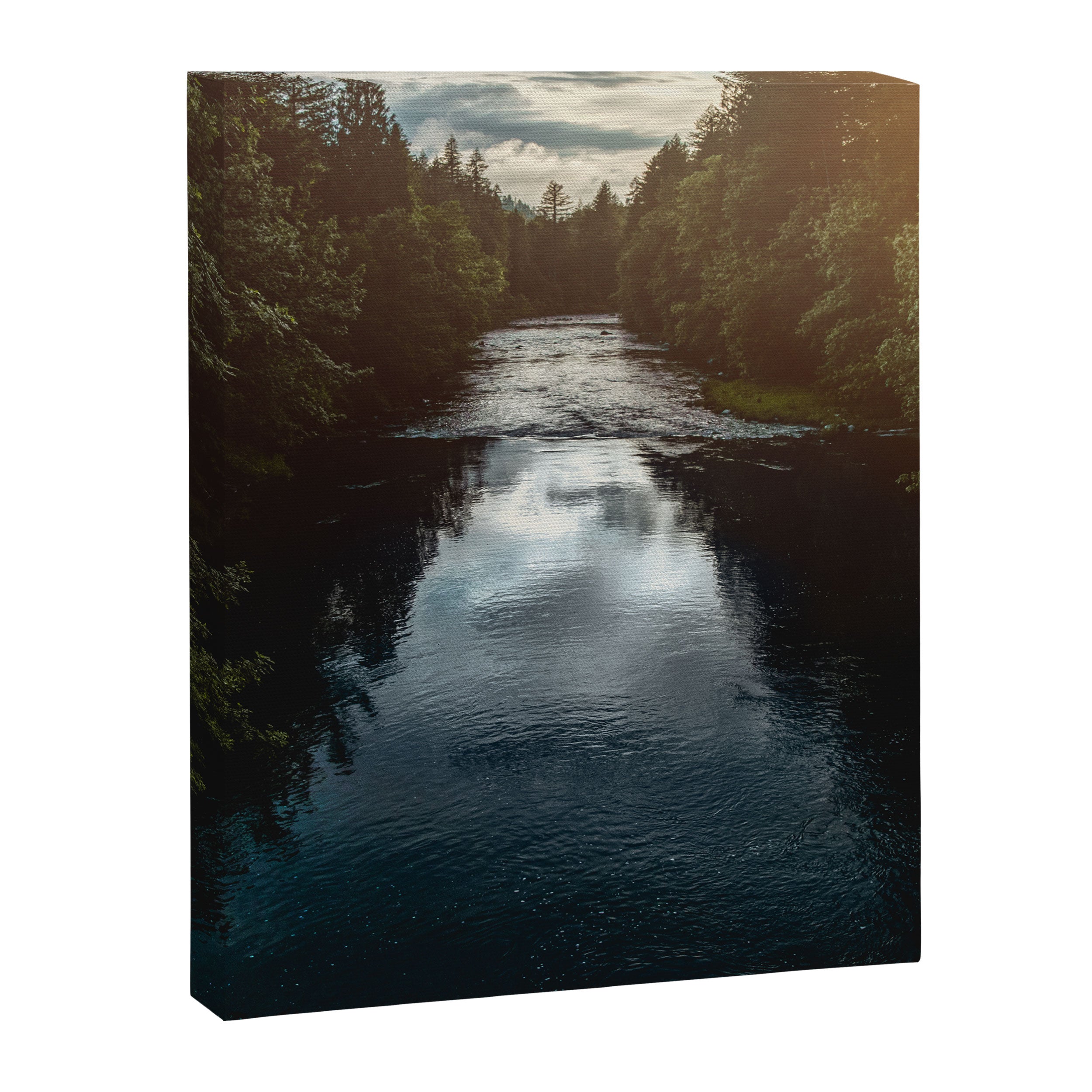 PNW River Run - Pacific Northwest Nature Photography Canvas Print Gallery Image 6