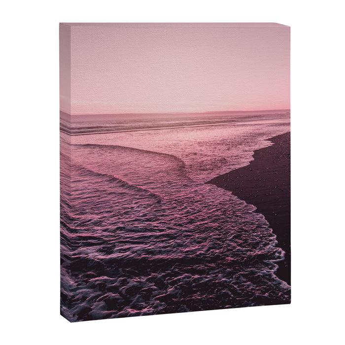 Rose Gold Beach Sunset Canvas Print Gallery Image 1