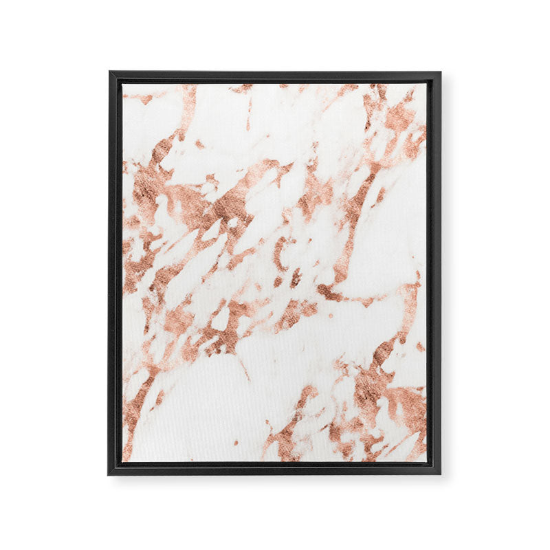 Rose Gold Marble - Perfect Pink Rose Gold Marble Framed Canvas Print Gallery Image 8