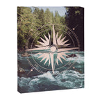 Rose Gold River Compass Canvas Print Gallery Image 6