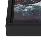 Rose Gold River Compass Framed Canvas Print Gallery Image 3