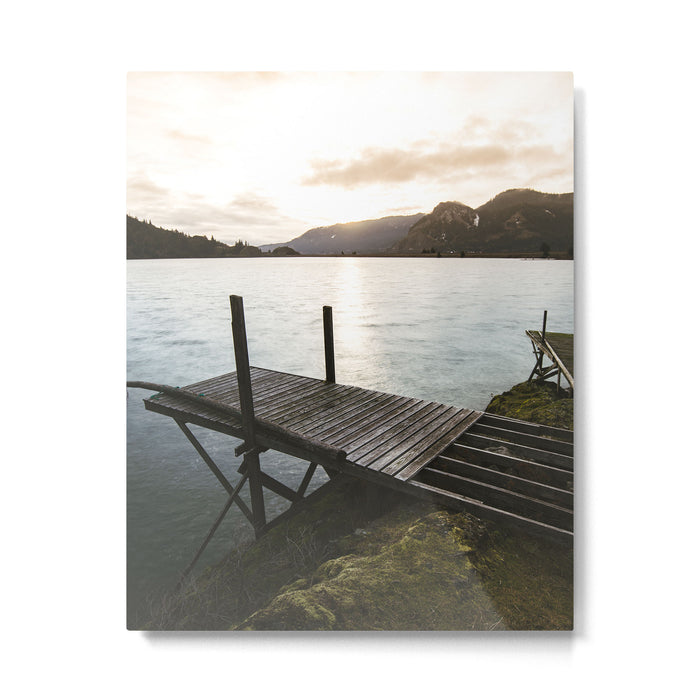 Salmon Sunrise Metal Print Gallery Image 1