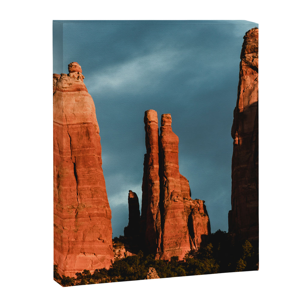Sedona Vortex - Chimney Rock Desert Photography Canvas Print Gallery Image 6