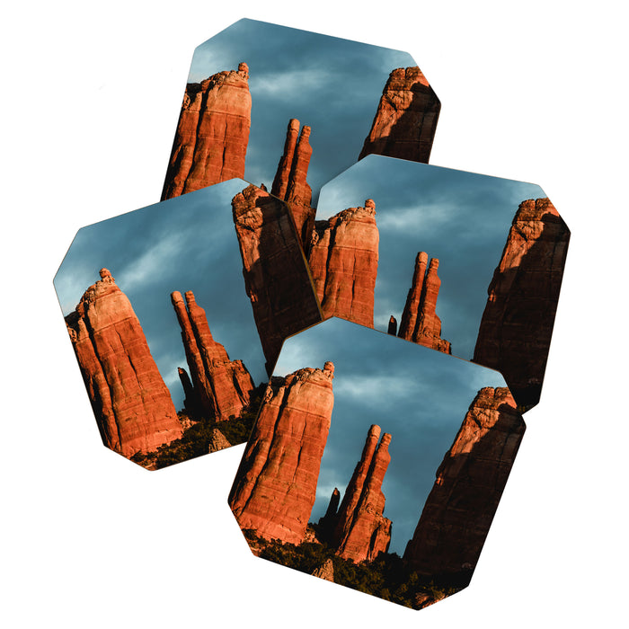 Sedona Vortex - Chimney Rock Desert Photography Coaster Gallery Image 1