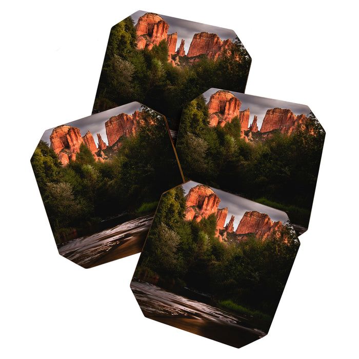 Sedona Vortex II - Chimney Rock Desert Photography Coaster Gallery Image 1