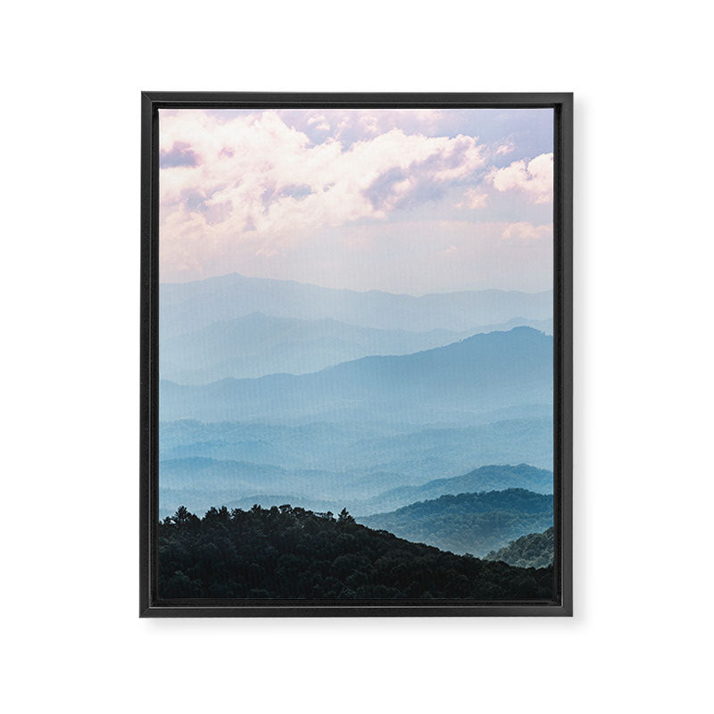 Smoky Mountain National Park Sunset Layers - Nature Photography Framed Canvas Print Gallery Image 6