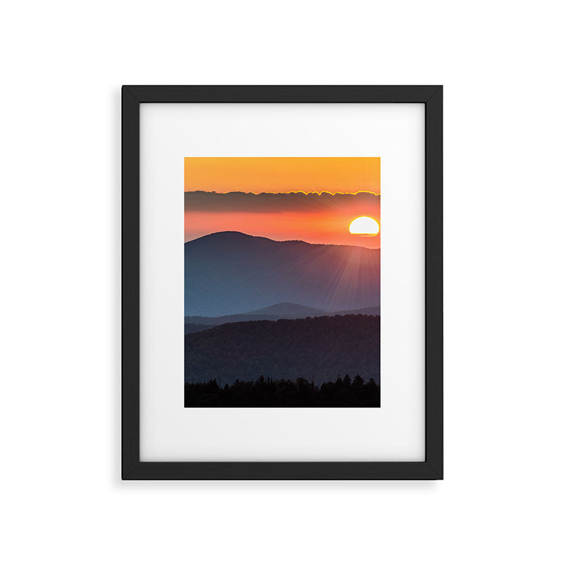 Smoky Mountain National Park Sunset - 19/365 Framed Art Print Gallery Image 5