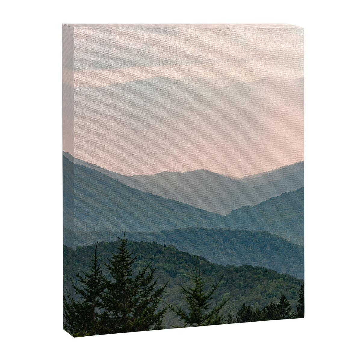 Smoky Mountain Pastel Sunset Canvas Print Gallery Image 6