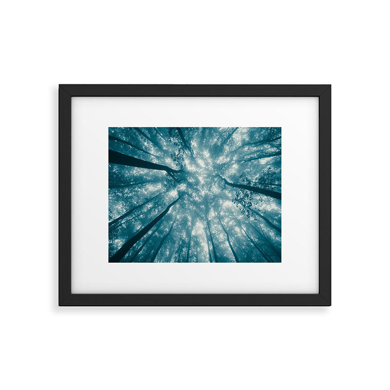 Smoky Mountain Summer Forest Teal - National Park Nature Photography Framed Art Print Gallery Image 5