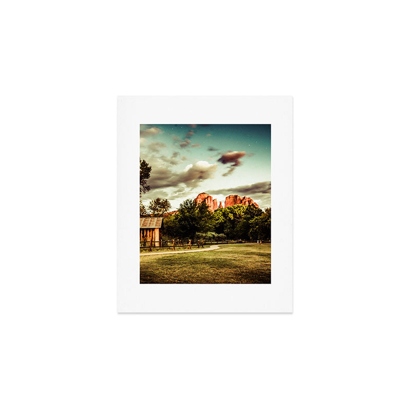 Southwest Chimney Rock Vortex Sedona Arizona Art Print Gallery Image 1