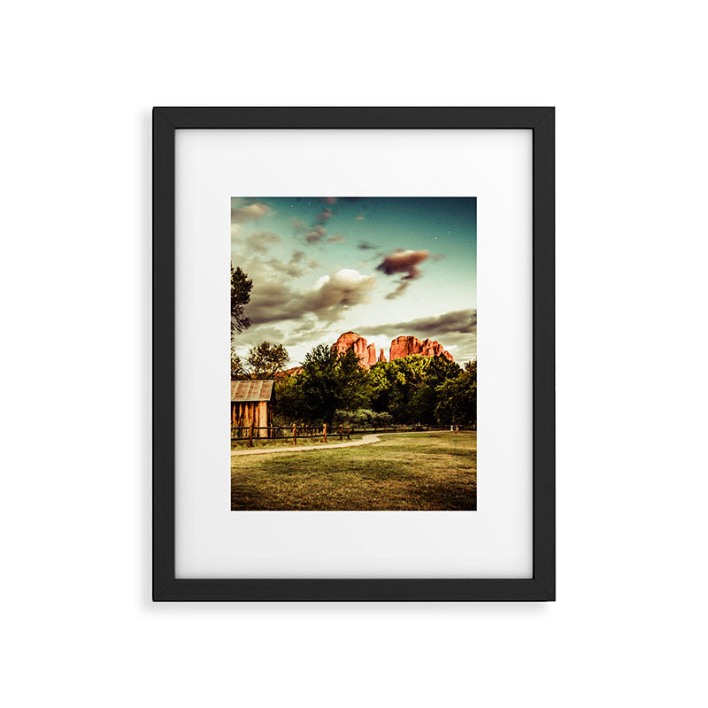 Southwest Chimney Rock Vortex Sedona Arizona Framed Art Print Gallery Image 5