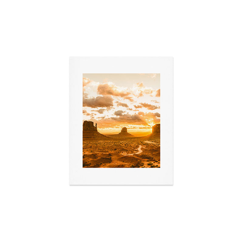 Southwest Wanderlust - Monument Valley Sunrise Nature Photography Art Print Gallery Image 1