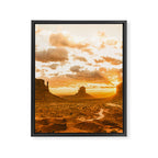 Southwest Wanderlust - Monument Valley Sunrise Nature Photography Framed Canvas Print Gallery Image 6