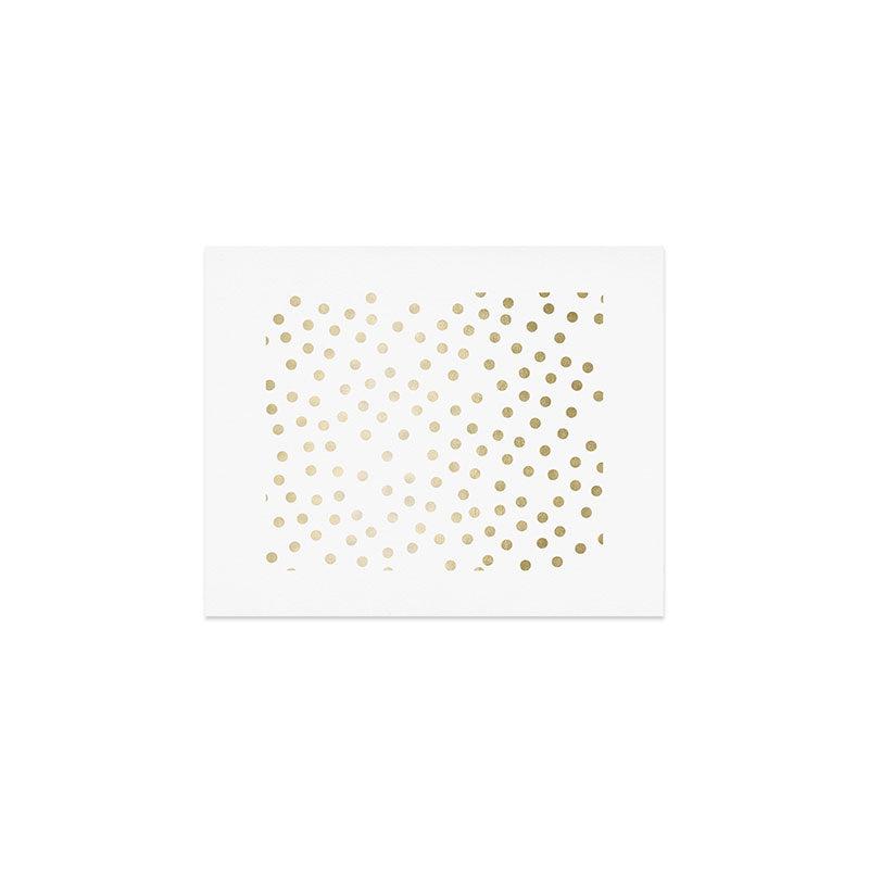 Stylish Gold Polka Dots Art Print Gallery Image 1