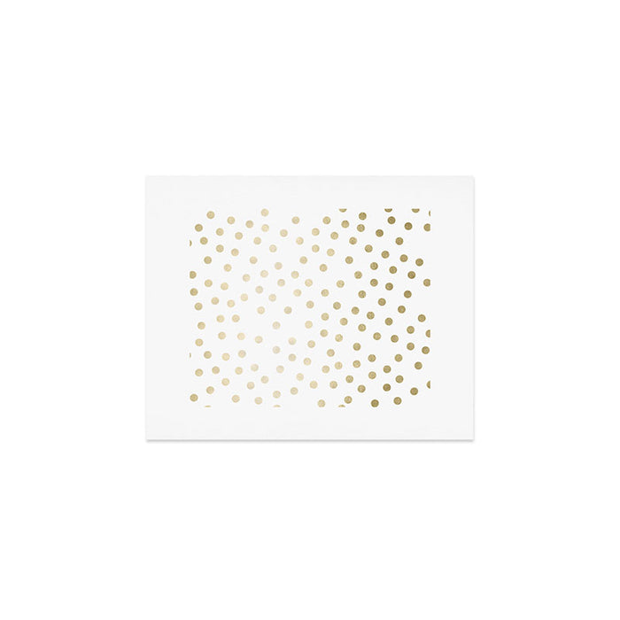 Stylish Gold Polka Dots Art Print Gallery Image 1