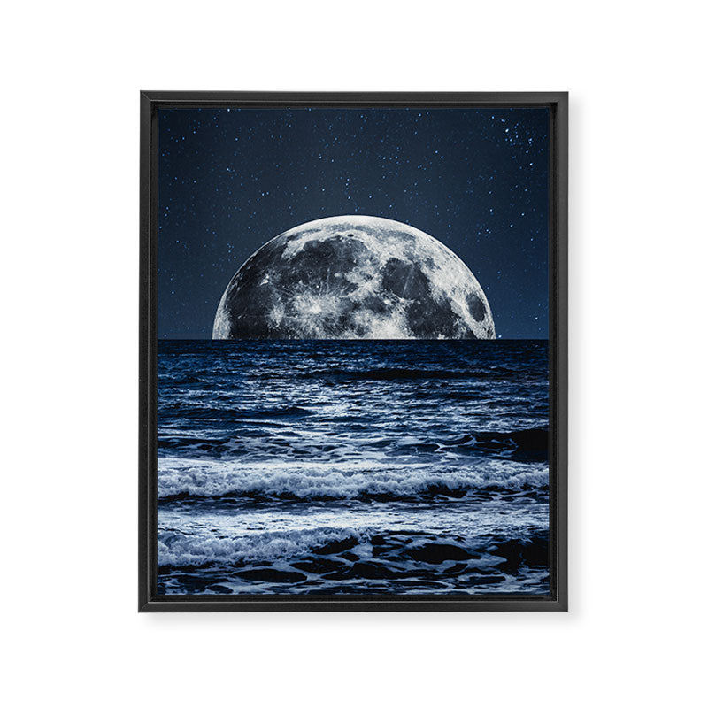 Summer Moonrise Framed Canvas Print Gallery Image 6