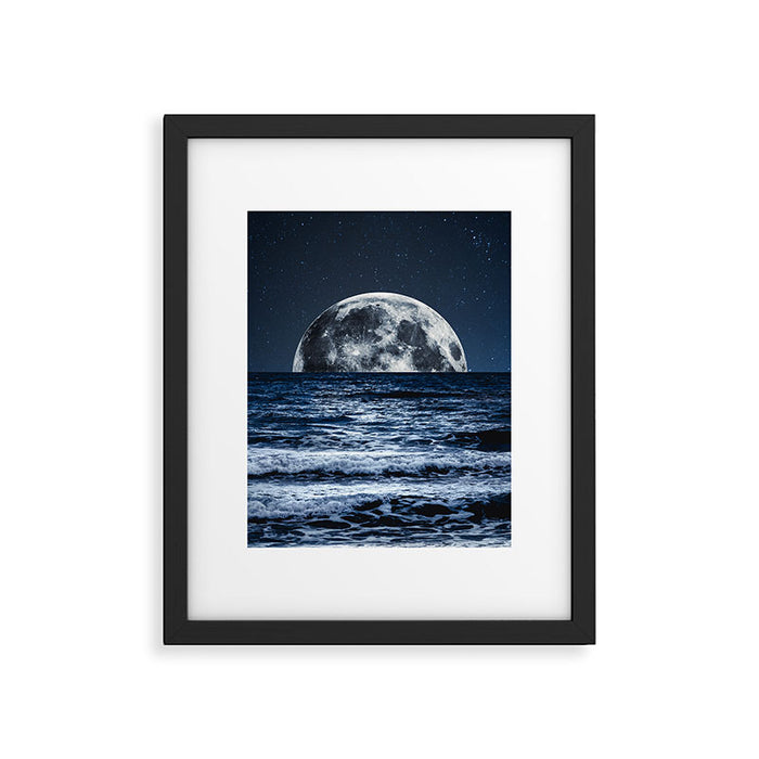 Summer Moonrise Framed Art Print Gallery Image 1