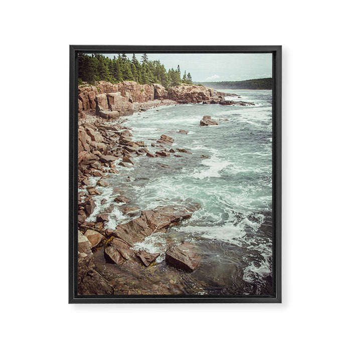 Swirling Sea Framed Canvas Print Gallery Image 1