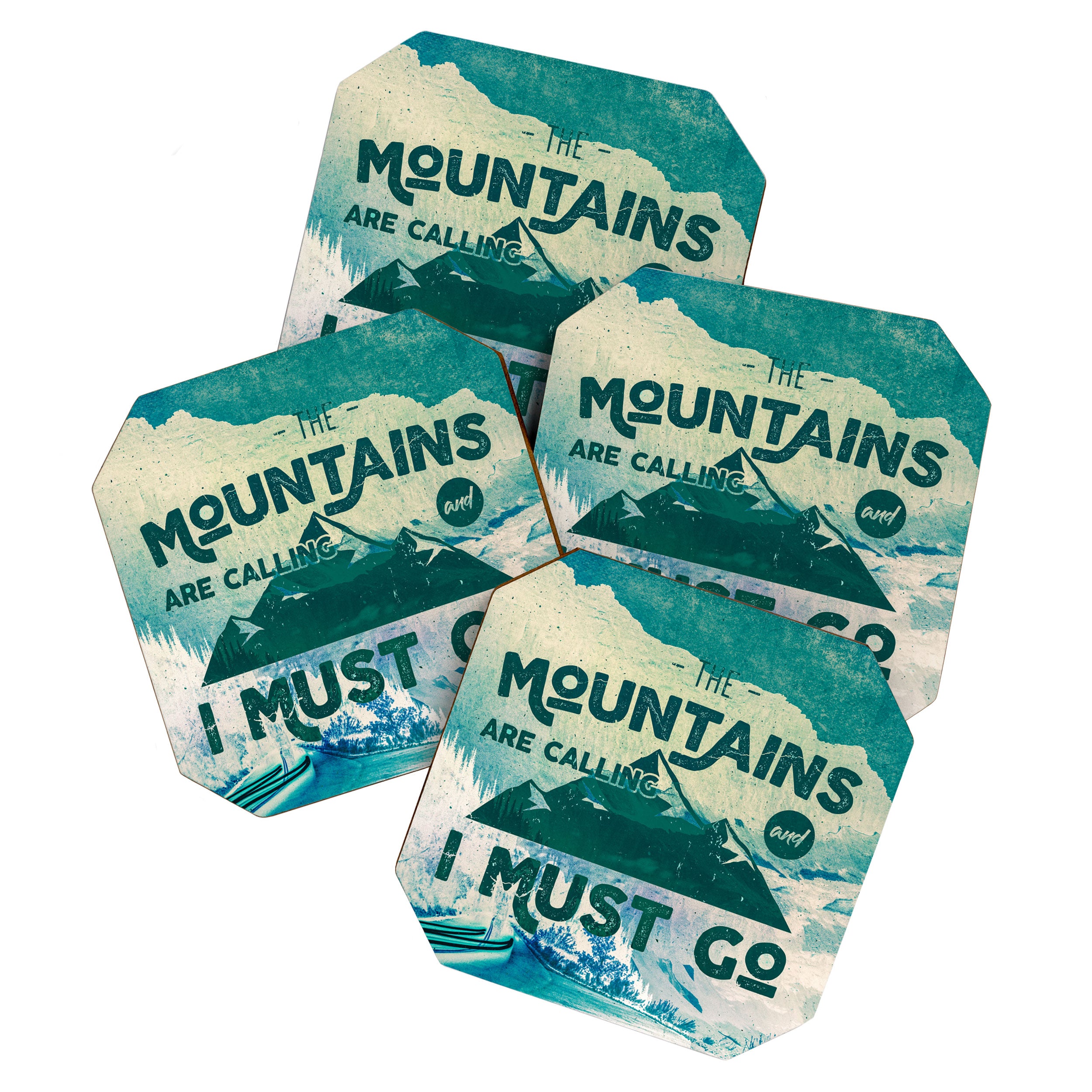 The Mountains are Calling & I Must Go Coaster Gallery Image 1