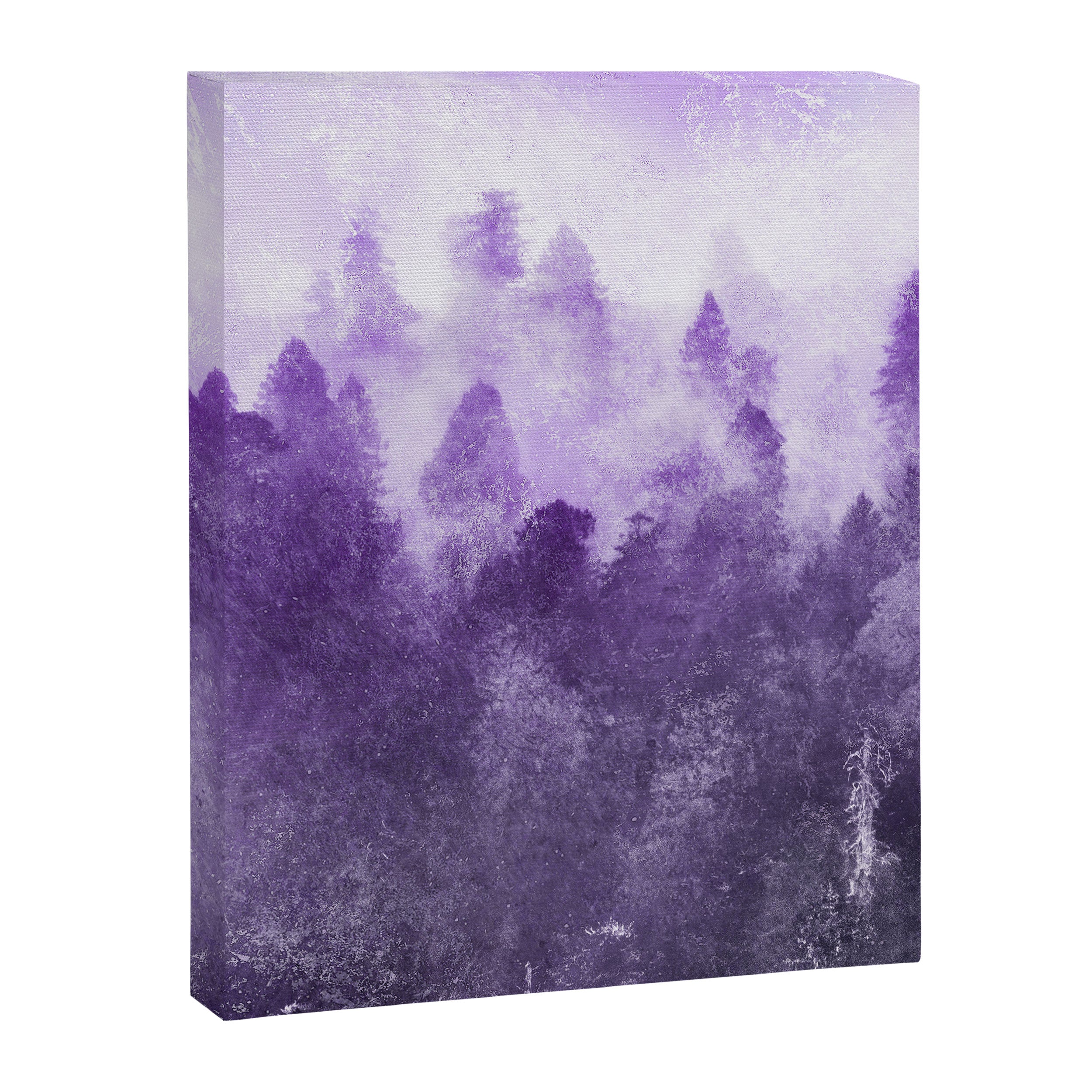 Ultra Violet Adventure Forest Canvas Print Gallery Image 6
