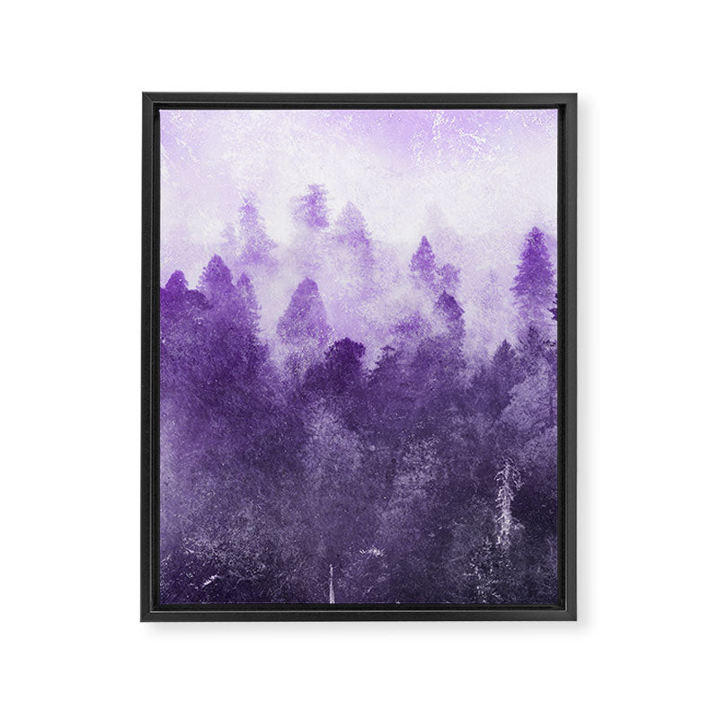 Ultra Violet Adventure Forest Framed Canvas Print Gallery Image 6