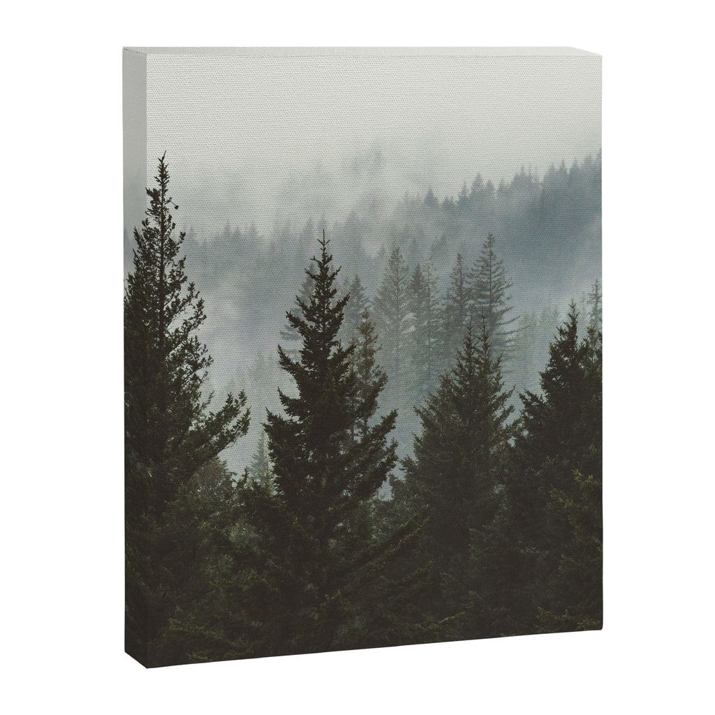 Wanderlust Forest II - Mountain Adventure in Foggy Woods Canvas Print Gallery Image 6