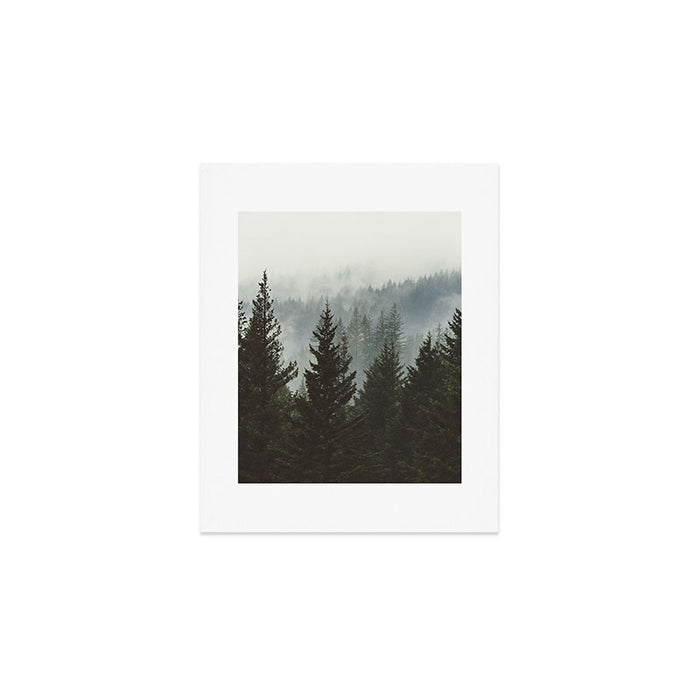 Wanderlust Forest II - Mountain Adventure in Foggy Woods Art Print Gallery Image 1