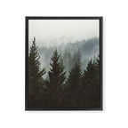 Wanderlust Forest II - Mountain Adventure in Foggy Woods Framed Canvas Print Gallery Image 6