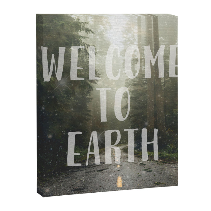 WELCOME TO EARTH Canvas Print Gallery Image 1