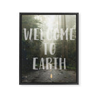 WELCOME TO EARTH Framed Canvas Print Gallery Image 6