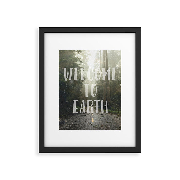 WELCOME TO EARTH Framed Art Print Gallery Image 1
