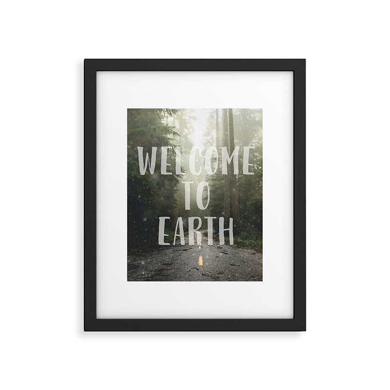 WELCOME TO EARTH Framed Art Print Gallery Image 5