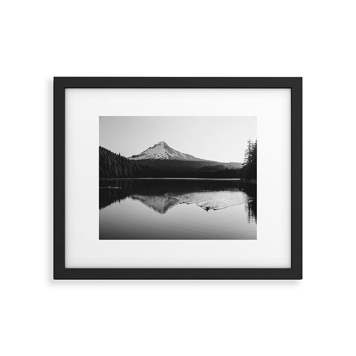 Wild Mountain Sunrise - Black and White Nature Photography Framed Art Print Gallery Image 1