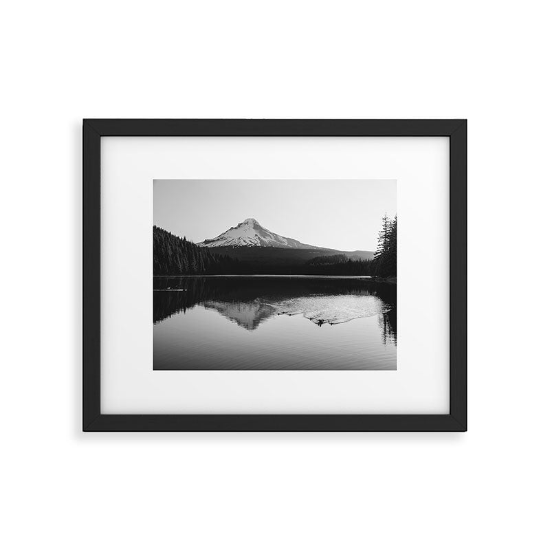 Wild Mountain Sunrise - Black and White Nature Photography Framed Art Print Gallery Image 4