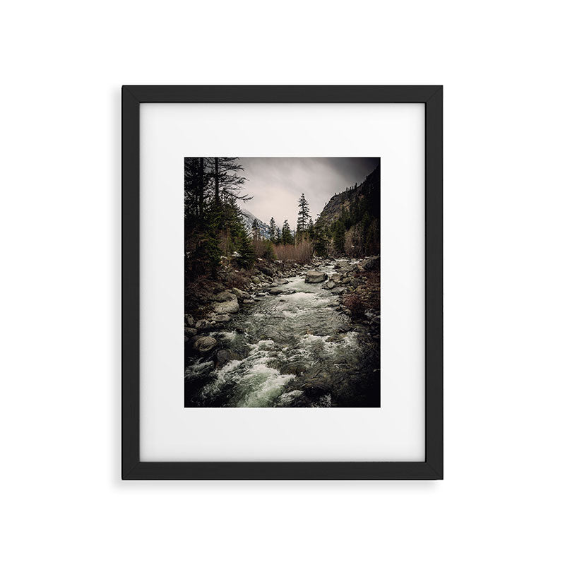 Winter Begins - River Mountain Nature Photography Framed Art Print Gallery Image 5