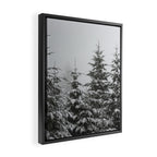 Winter Forest Fir Tree Snow II - Nature Photography Framed Canvas Print Gallery Image 2