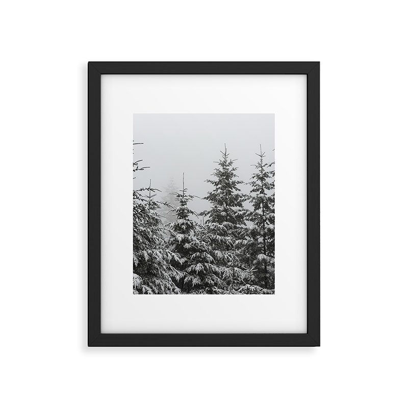 Winter Forest Fir Tree Snow II - Nature Photography Framed Art Print Gallery Image 5