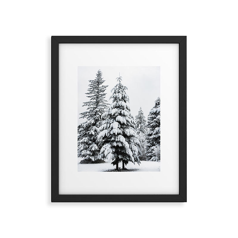 Winter Magic - Snow Covered Fir Trees Pacific Northwest Framed Art Print Gallery Image 5