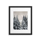 Winter Woods II - Snow Capped Forest Adventure Nature Photography Framed Art Print Gallery Image 5