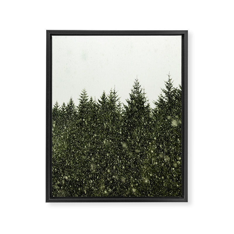 Winter Woods Pacific Northwest - Wanderlust Adventure Framed Canvas Print Gallery Image 6