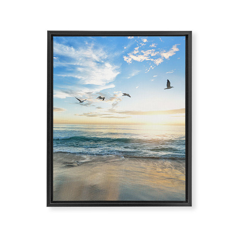 Beach Scene 34 Framed Canvas Print Gallery Image 6