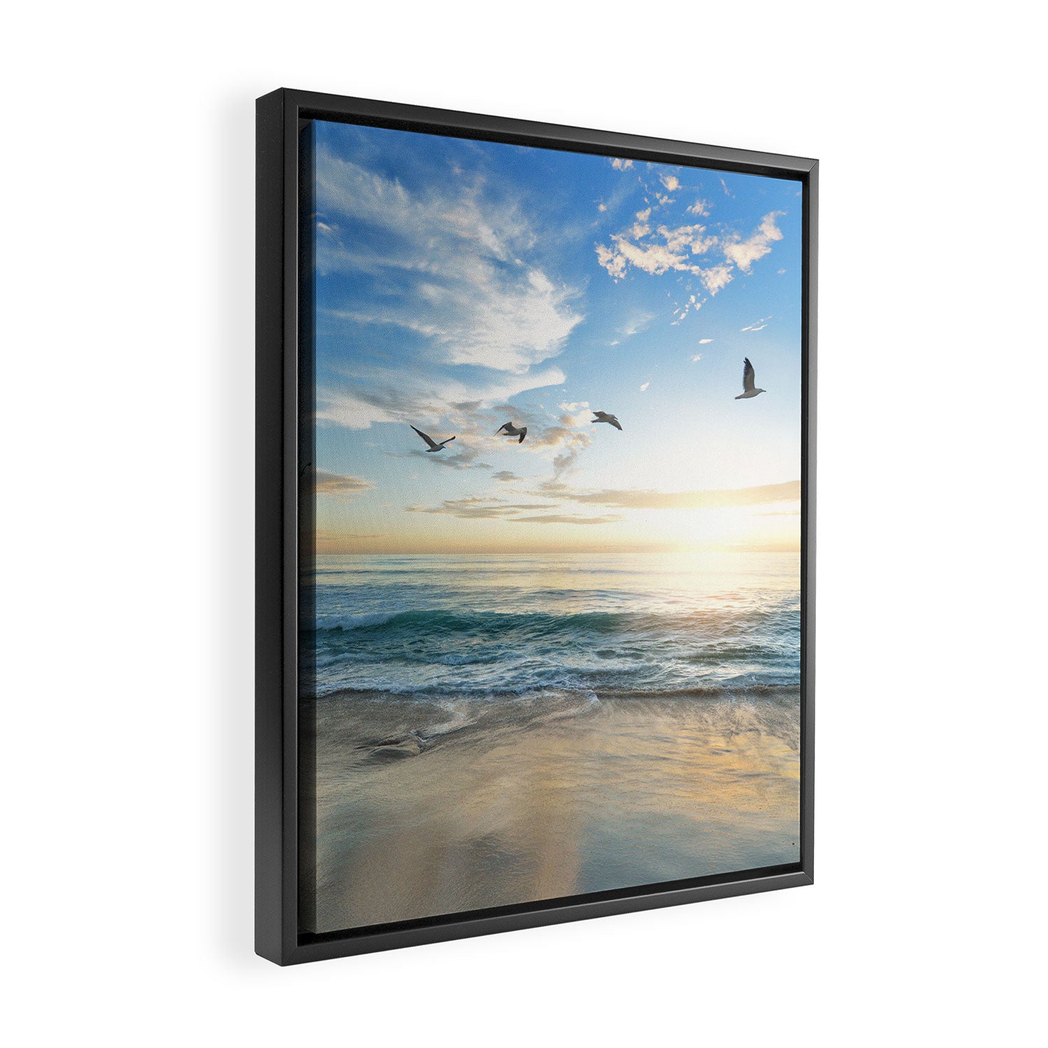 Beach Scene 34 Framed Canvas Print Gallery Image 2