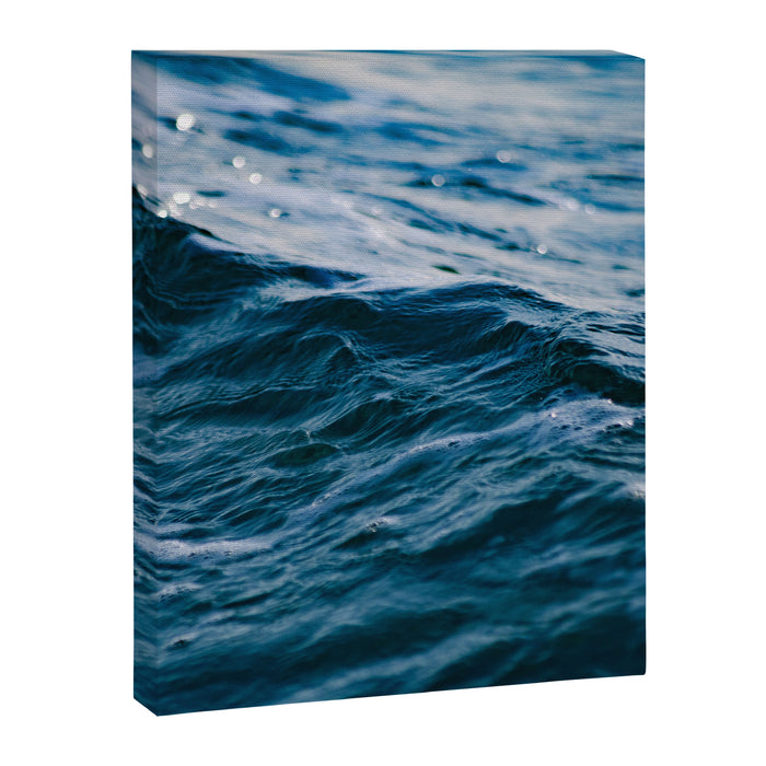 Blue Ocean Waves Canvas Print Gallery Image 1