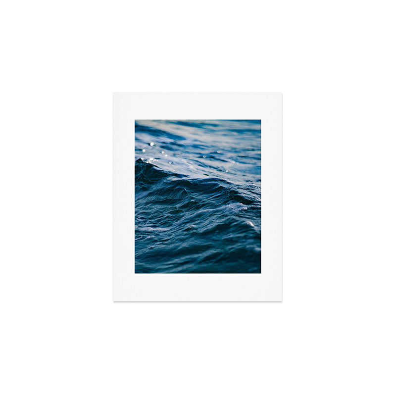 Blue Ocean Waves Art Print Gallery Image 1