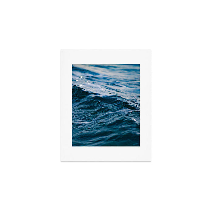 Blue Ocean Waves Art Print Gallery Image 1