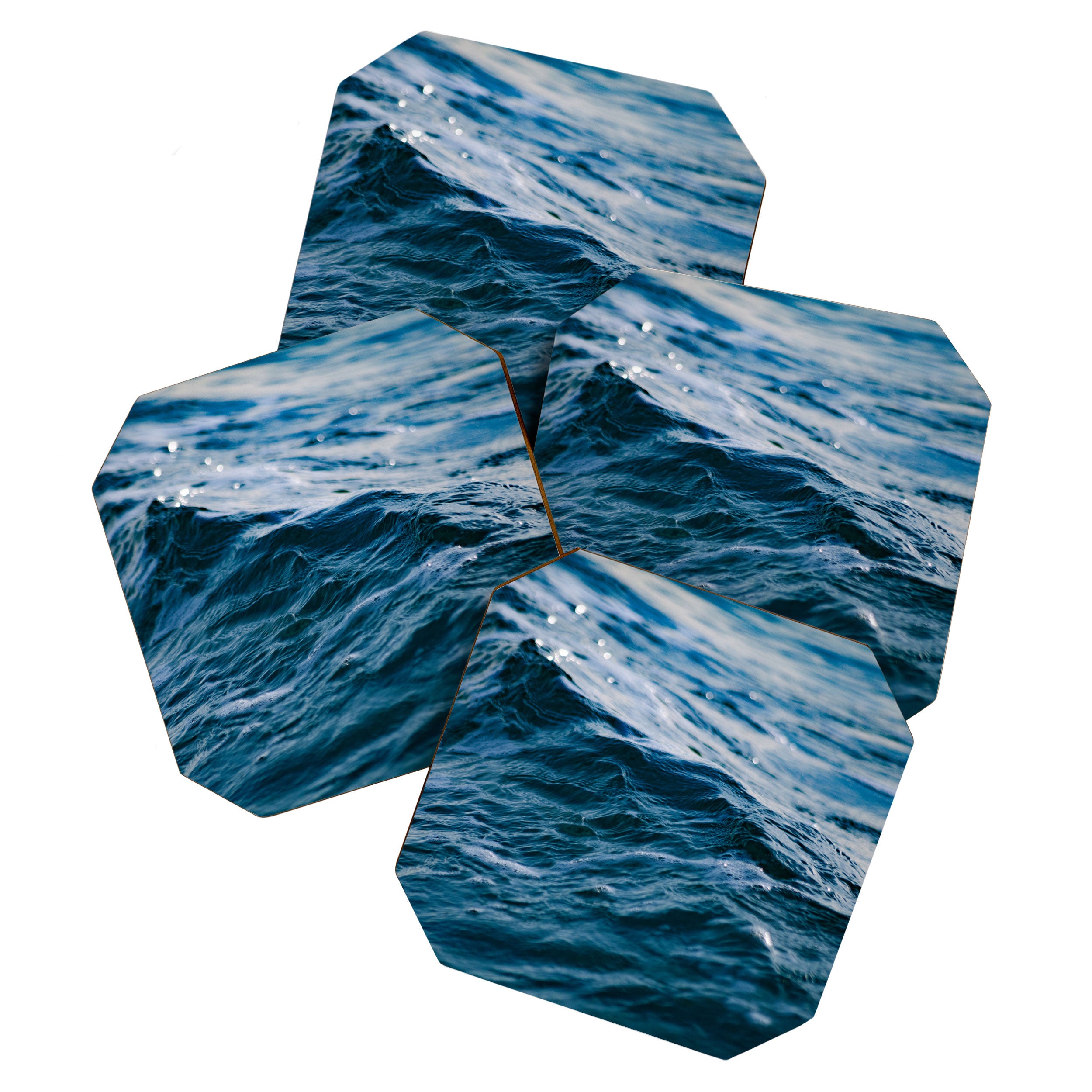 Blue Ocean Waves Coaster Gallery Image 1