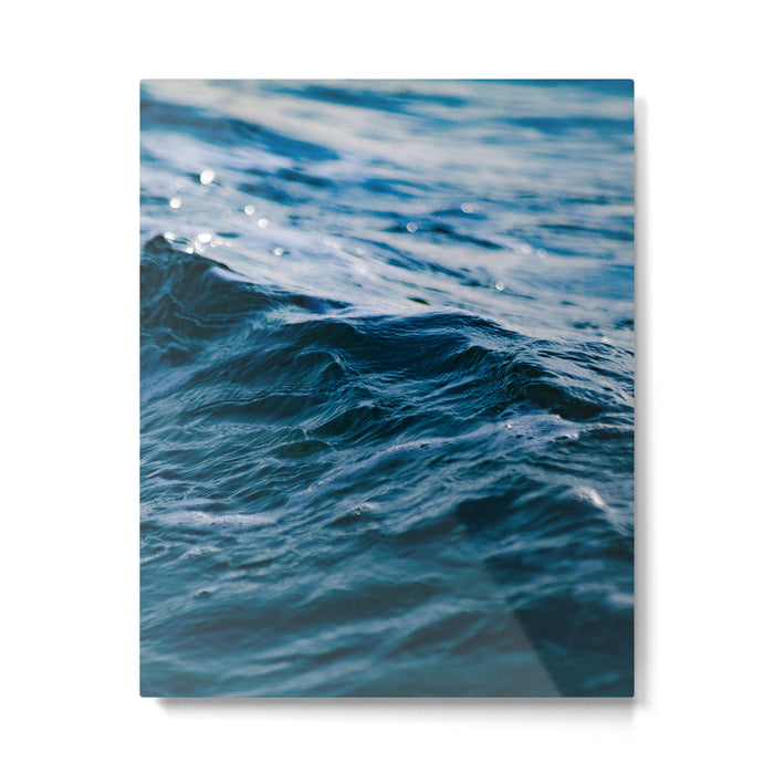 Blue Ocean Waves Metal Print Gallery Image 1