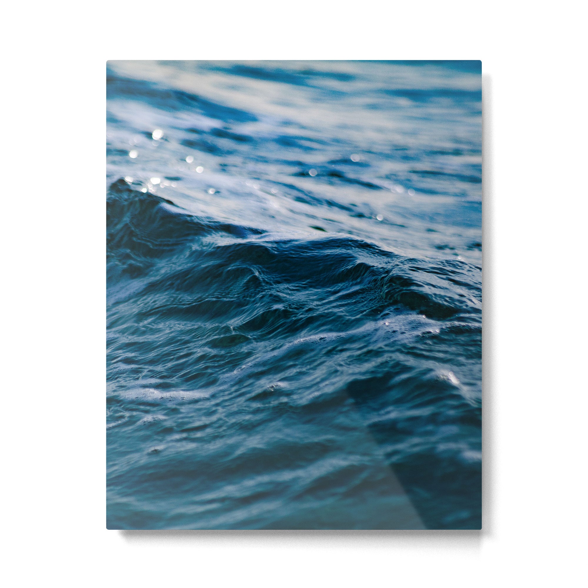 Blue Ocean Waves Metal Print Gallery Image 4