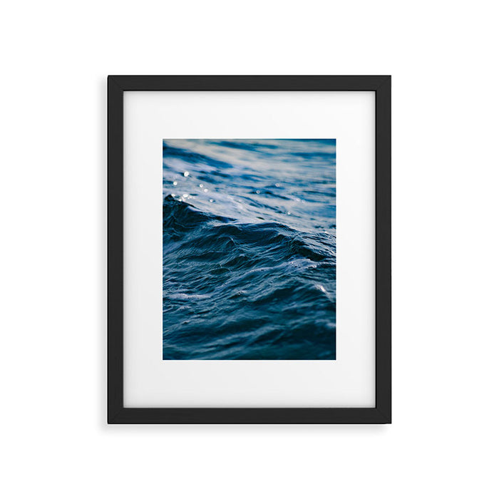 Blue Ocean Waves Framed Art Print Gallery Image 1