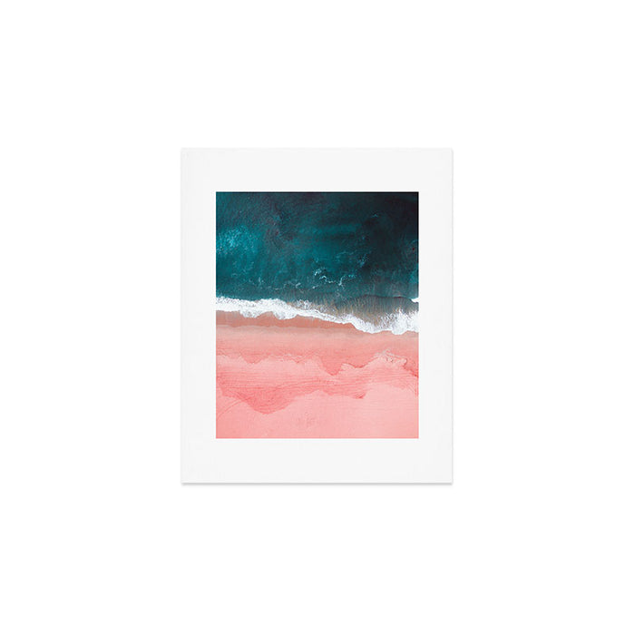 Turquoise Sea Pastel Beach III Art Print Gallery Image 1